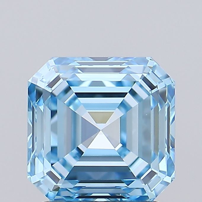IGI ASSCHER 1.58 Carat VVS1 Clarity F.V.BLUE Color