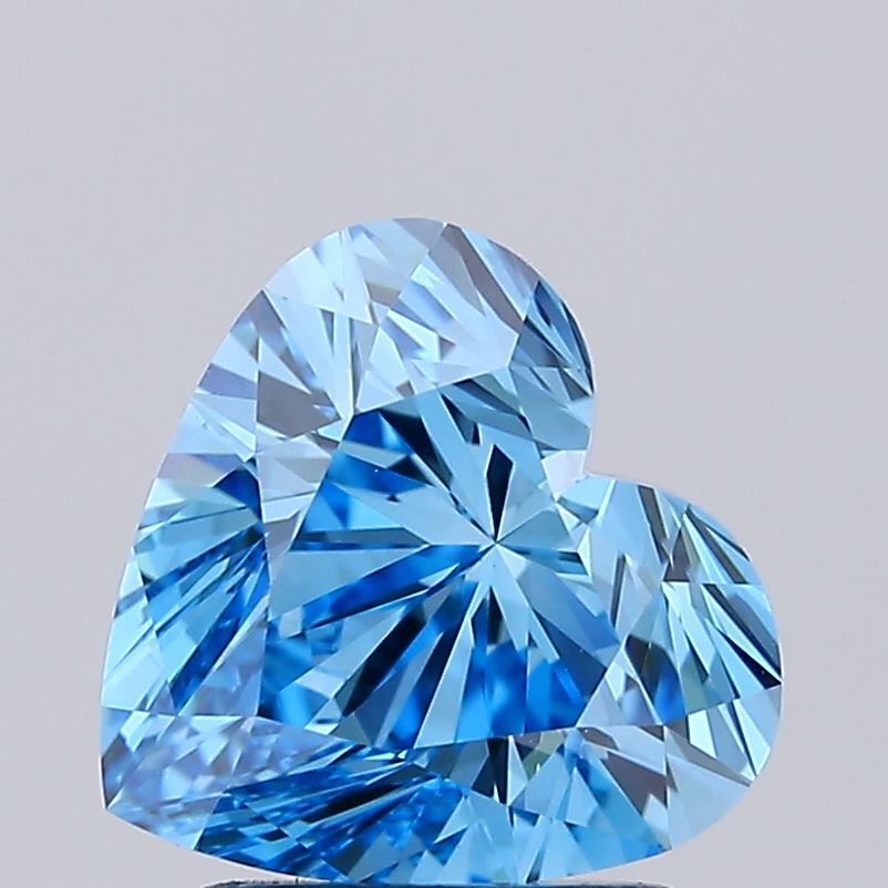 IGI HEART 2.0 Carat VVS2 Clarity F.V.BLUE Color