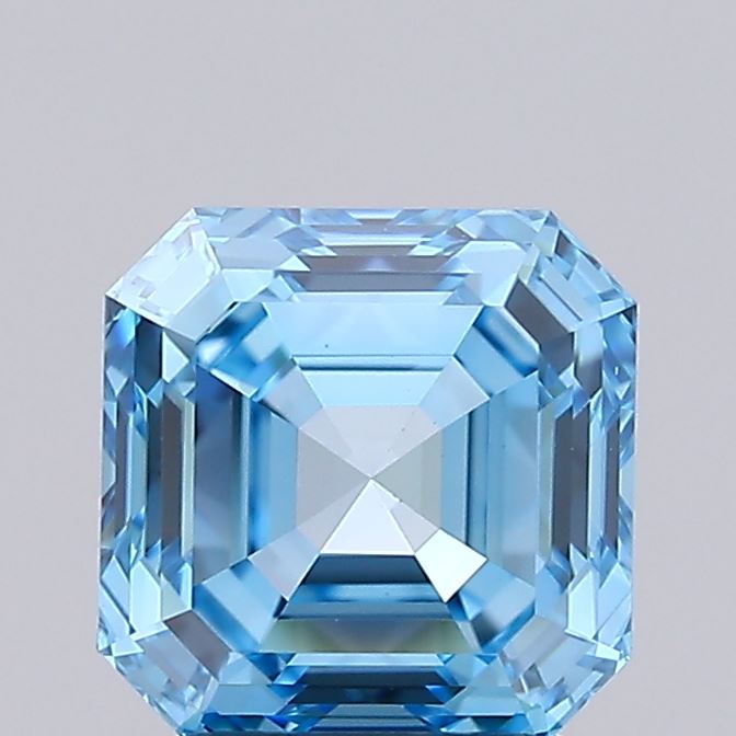 IGI ASSCHER 2.05 Carat VS1 Clarity F.V.BLUE Color