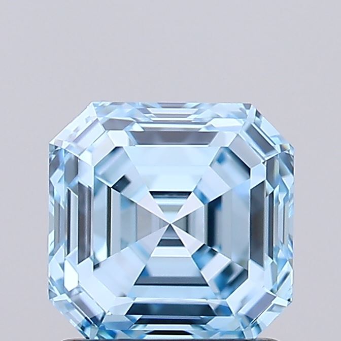 IGI ASSCHER 1.38 Carat VVS1 Clarity F.V.BLUE Color