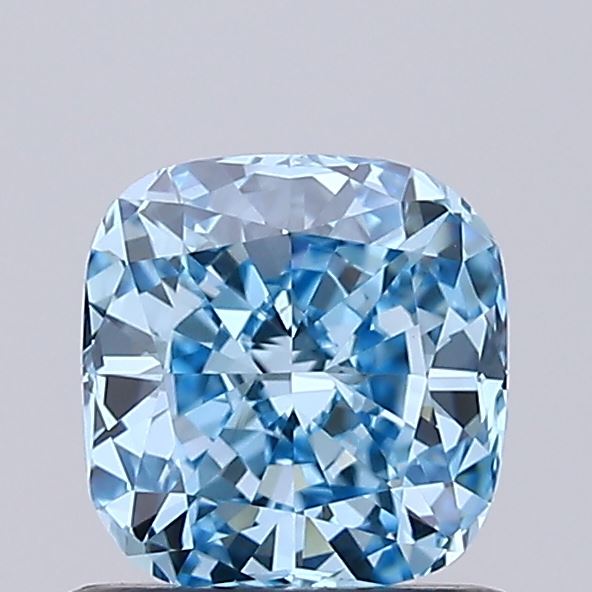 IGI SQ.CUSHION 0.73 Carat VVS2 Clarity F.V.BLUE Color