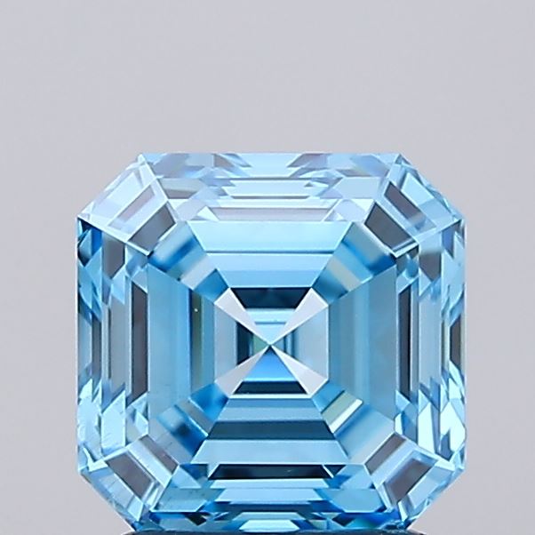 IGI ASSCHER 2.2 Carat VS2 Clarity F.V.BLUE Color