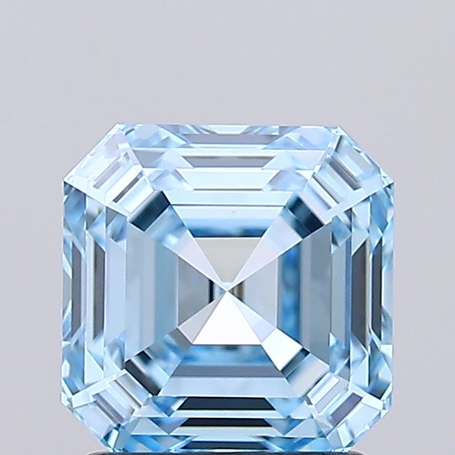 IGI ASSCHER 1.67 Carat VVS1 Clarity F.V.BLUE Color