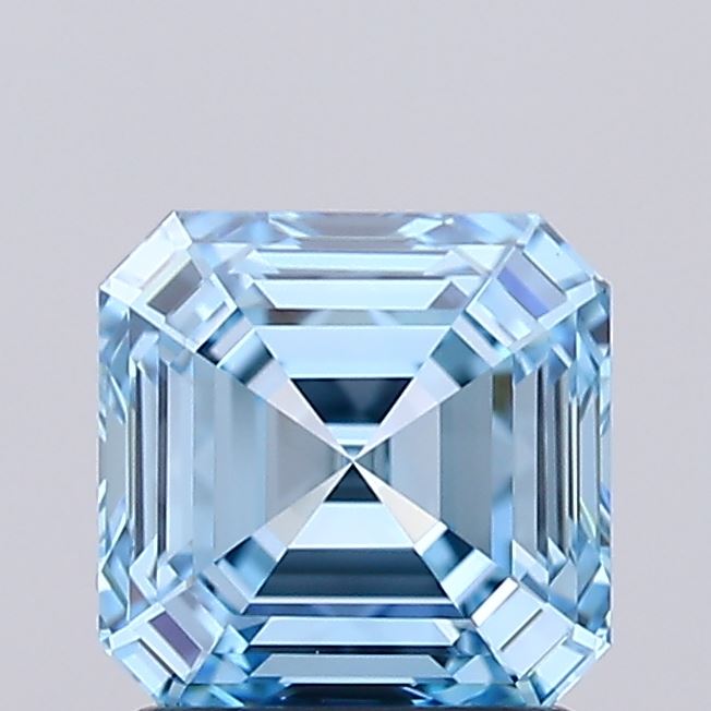 IGI ASSCHER 1.59 Carat VS1 Clarity F.V.BLUE Color