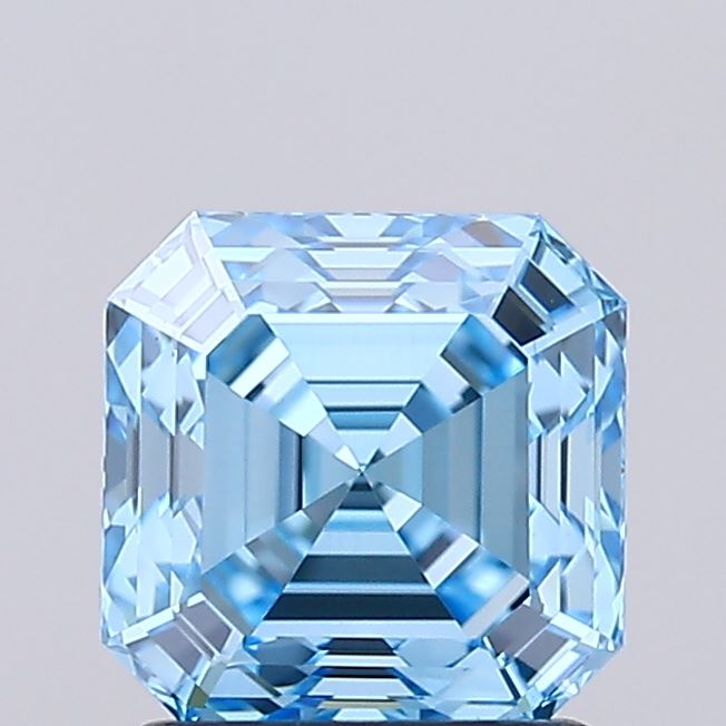 IGI ASSCHER 1.56 Carat VS1 Clarity F.V.BLUE Color