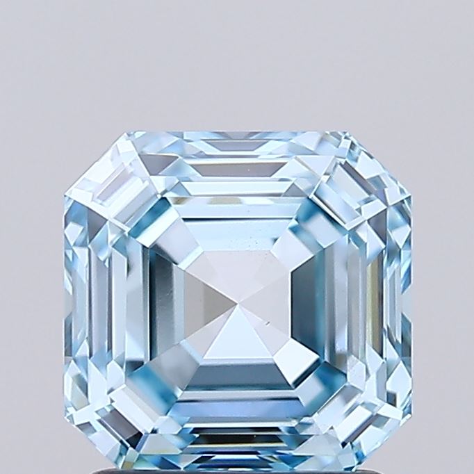 IGI ASSCHER 1.68 Carat VS1 Clarity F.I.BLUE Color