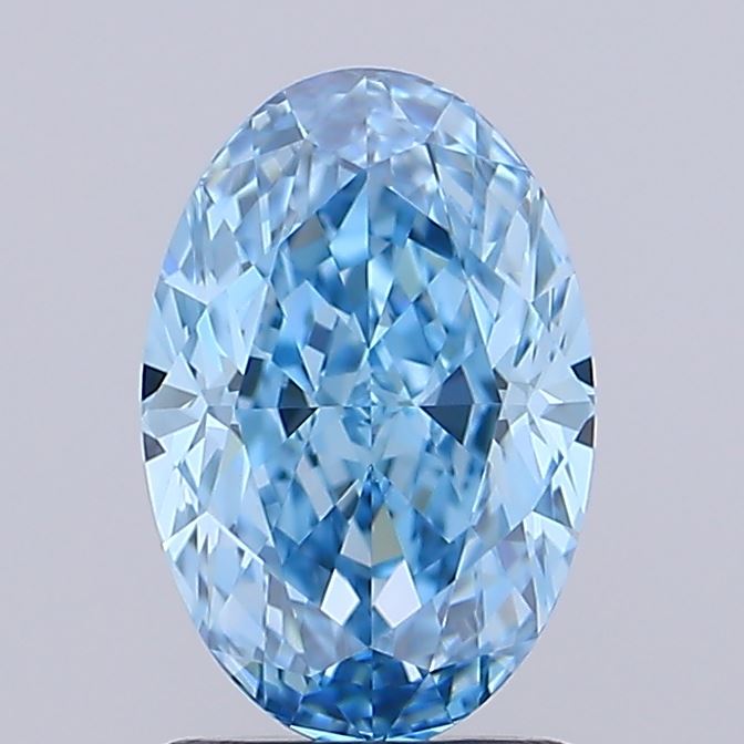 IGI OVAL 1.38 Carat VVS1 Clarity F.V.BLUE Color