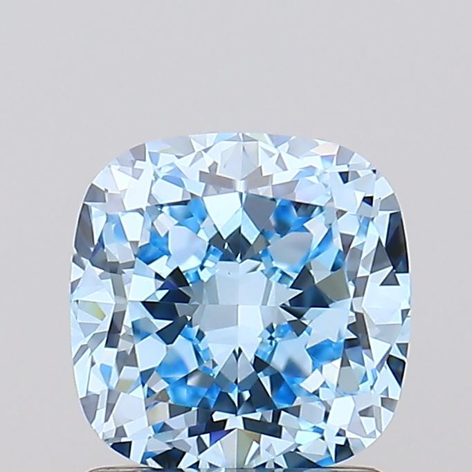 IGI SQ.CUSHION 1.52 Carat VS1 Clarity F.BLUE Color