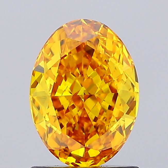 IGI OVAL 1.28 Carat VS1 Clarity F.V.YELLOW Color
