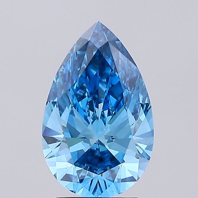 IGI PEAR 3.02 Carat SI1 Clarity F.V.BLUE Color