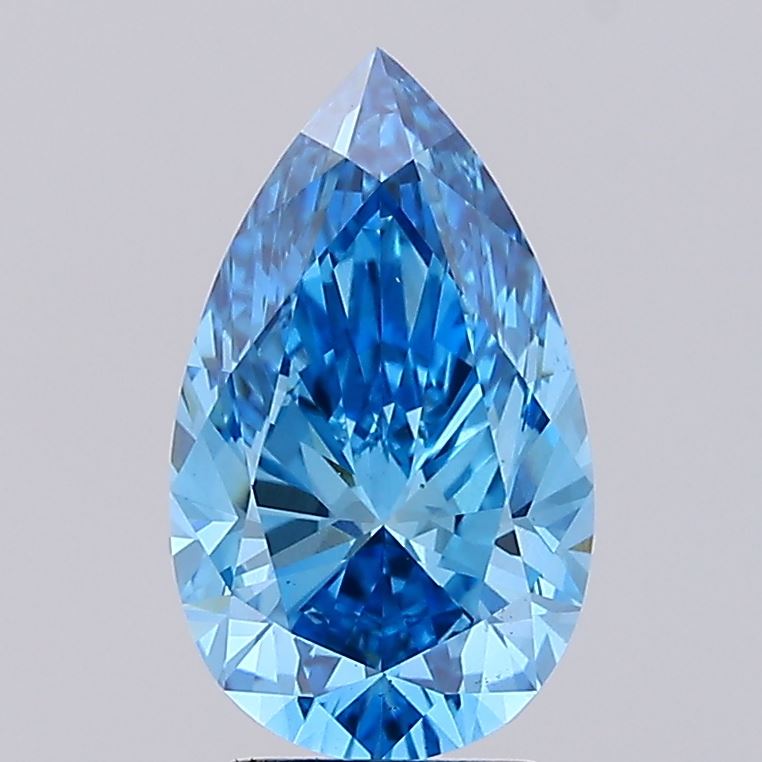 IGI PEAR 4.01 Carat VS2 Clarity F.V.BLUE Color