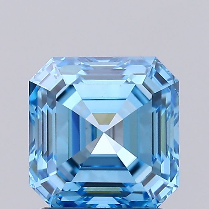 IGI ASSCHER 1.63 Carat VS1 Clarity F.V.BLUE Color