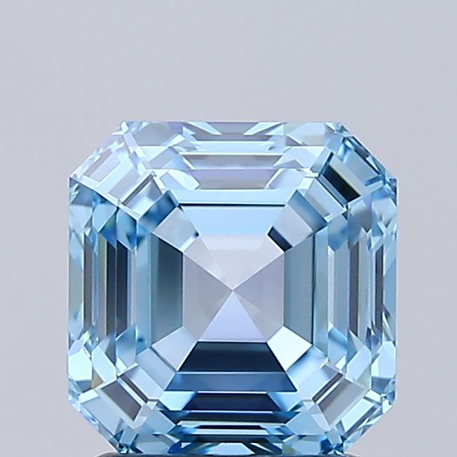 IGI ASSCHER 1.77 Carat VVS2 Clarity F.V.BLUE Color