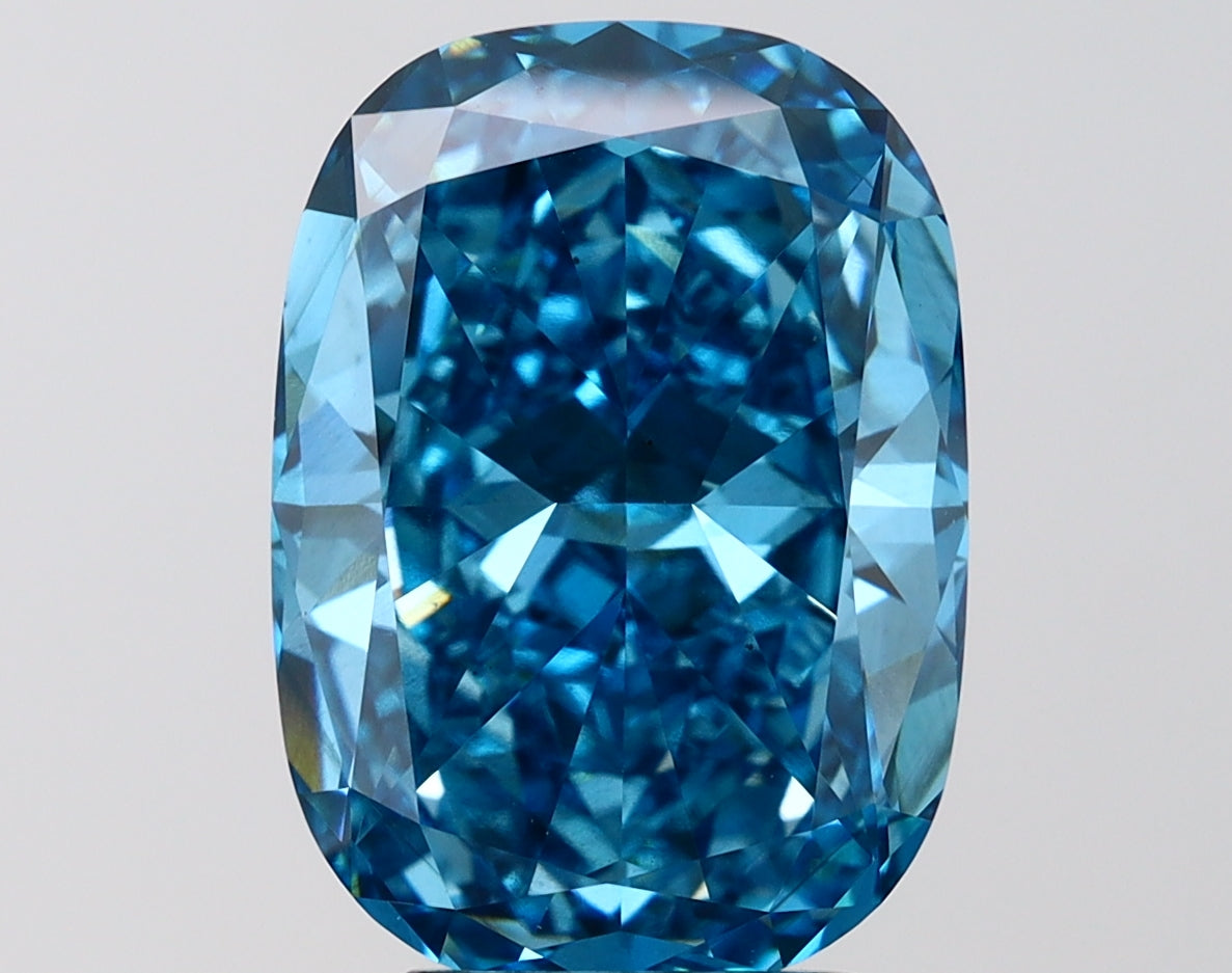 IGI CUSHION 6.4 Carat VS2 Clarity F.V.BLUE Color