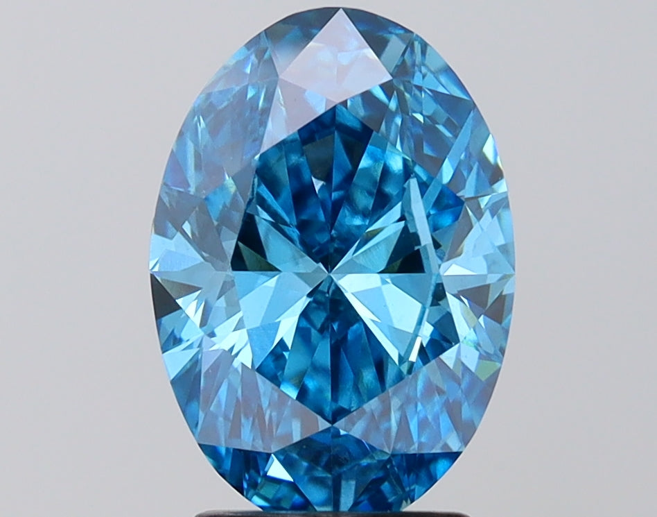 IGI OVAL 2.51 Carat VS2 Clarity F.V.BLUE Color