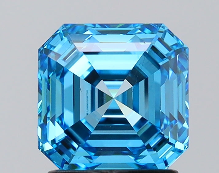 IGI ASSCHER 2.0 Carat VS2 Clarity F.V.BLUE Color